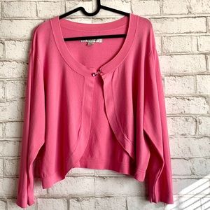 AVENUE Pink Crop Sweater size 18/20